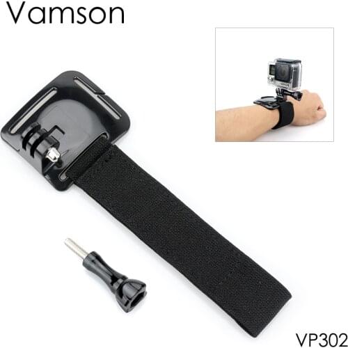 Vamson for Go pro Accessories Wrist Hand Strap Band Tripod Mount Holder For Gopro Hero 7 6 5 4 3 for Xiaomi for Yi 4k VP302