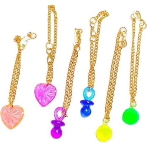 Free Ship 12-20X Metal String Bracelet With Plastic Cute Lady Pendant Girls Birthday Party Favors Pinata Bag Gift Prize Carnival
