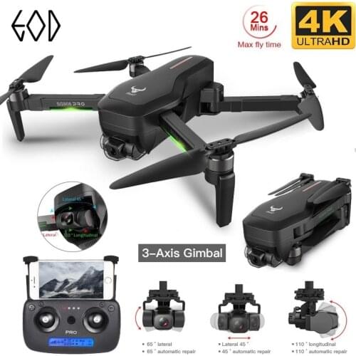 SG906PRO Professional GPS Drone 5G WIFI FPV Anti-Shake Self-Stabilizing 3-Axis Gimbal 4K HD Camera RC Foldable Quadcopter Gift