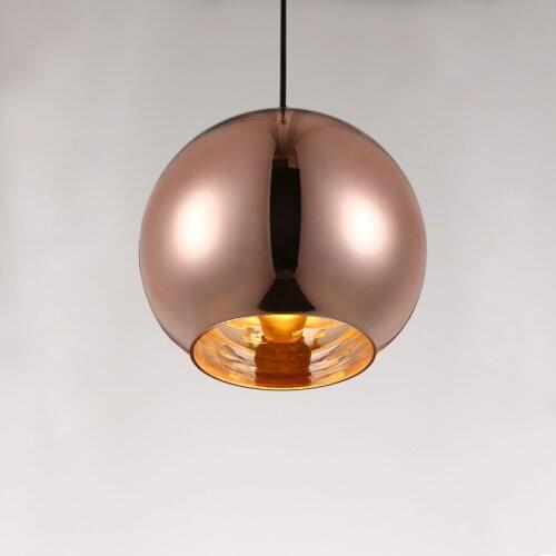 Europe modern led glass ball hanging lights luminaria pendente lustre pendente hang retro lamp led wall moon lamp bedroom