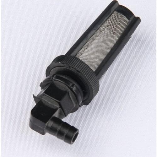 1/4" Black Elbow Rotatable Filter Common Plastic Joint Metal Net Filter Device Watering Flowers Spray Car Wash Aquarium Filter