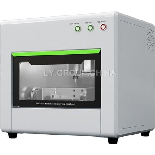 FK10 Enclosed Desktop CNC Engraving Machine 4 Axis Linkage for Jewelry Jade Stone Glass Gem Metal Wood Shale Graphite Firebbrick