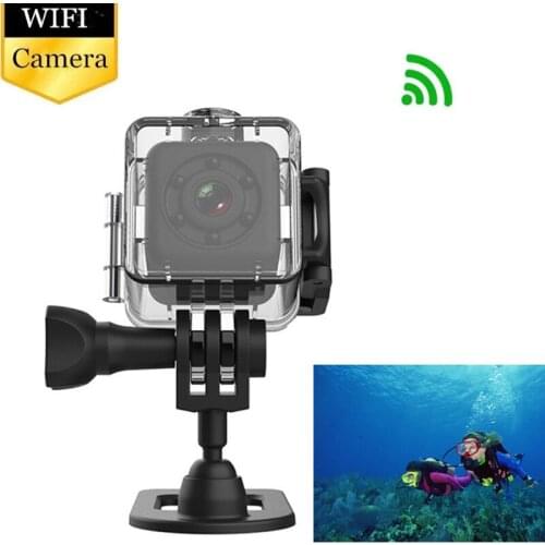 HD Wifi Mini Camera With Waterproof Shell Micro Sports Camera Home Security Night Vision Motion Camcorder with Waterproof Shell