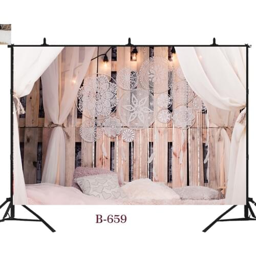Interior Childrens location for a photo shoot dreamy decor photography backdrops bed moon booth background newborn baby room