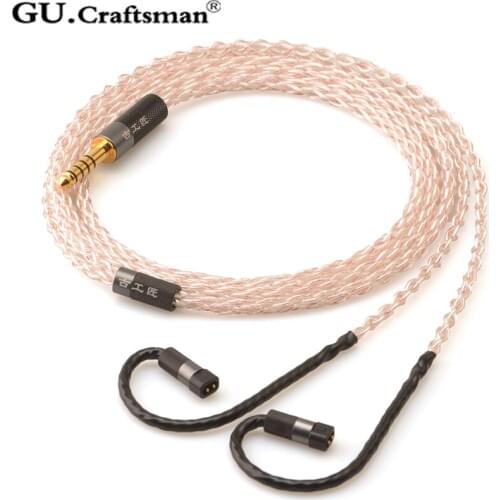 GUCraftsman 5n OFC silver QDC Anole V3 V6 VX Fusion GEMINI studio UE 18Pro UE11 Pro 6pro ueRM UE 5pro Headphone upgrade cable