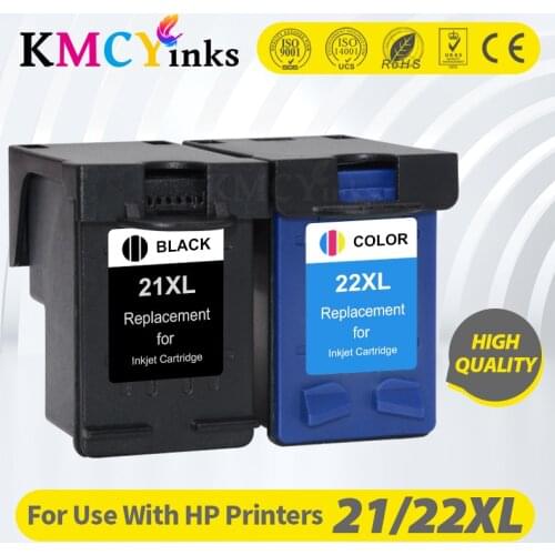 KMCYinks Cartridge for hp 21 22 for hp21 for hp22 Ink cartridges for HP Deskjet F2180 F2200 F2280 F4180 F300 F380 380 Printers