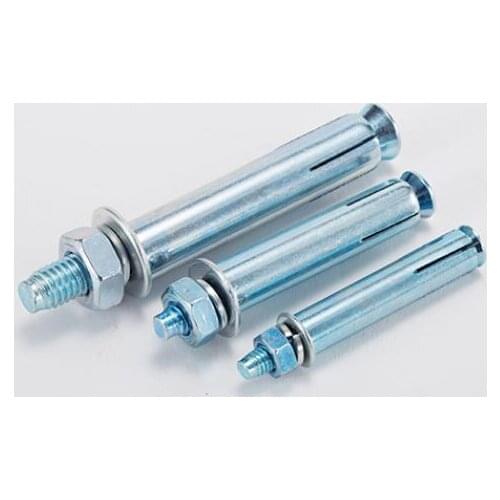 2pcs M14 M16 metal expansion screw galvanized extension iron bolt air conditioning security door screws bolts 120-150mm length