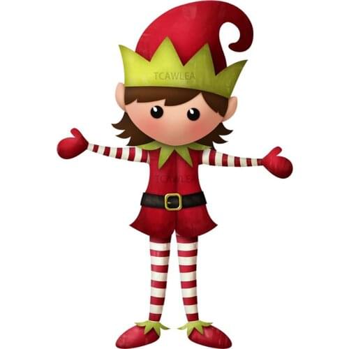 New Christmas Elves Metal Cutting Dies Elf Dies for DIY Craft Scrapbooking Cards Decorative