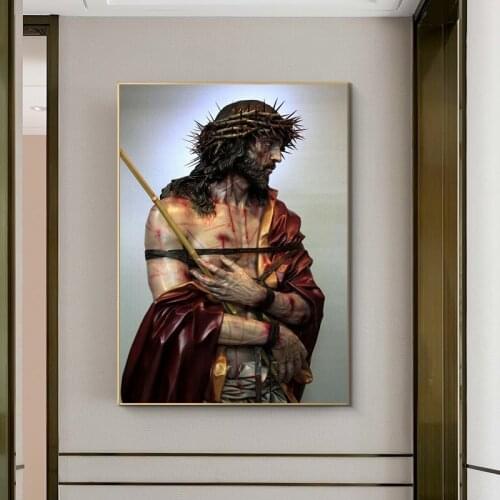 Jesus Poster Relijious Canvas Painting Decoration for Home Room God Christian Wall Art Prints Pictures for Home Design