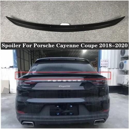 NEW High quality Carbon Fiber Rear Trunk Lip Spoiler Wing Fits For Porsche Cayenne Coupe 2019 2020 2021