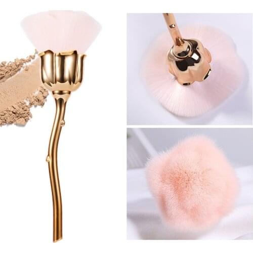 Rose Flower Makeup Brush Foundation Powder Blushes Contour Cosmetic Brush