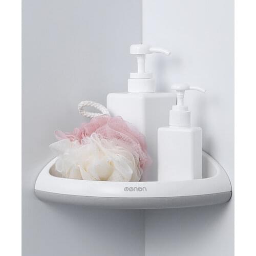 Corner Shelf Wall Mounted Bathroom Shampoo Shower Shelf Holder Organizer For Toilet Kitchen Home Bathroom Accessories Sets