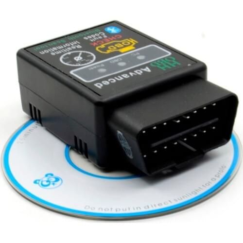 V2.1 ELM327 HH OBD Advance for Android Bluetooth OBD2 OBDII HH OBD2 ELM327 Bluetooth Auto code reader Scanner tool Hot Sales