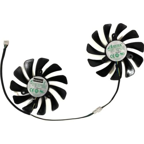 2pcs/set 95MM GAA8S2U GTX 1070Ti/1080Ti GPU VGA Cooler Fan For ZOTAC GeForce GTX1070Ti GTX1080Ti AMP Core Video Cards Cooling