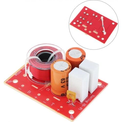 D222 12V 60W Speaker 2 Way Audio Frequency Divider Loudspeaker 2 Unit Crossover Filters for Speakers