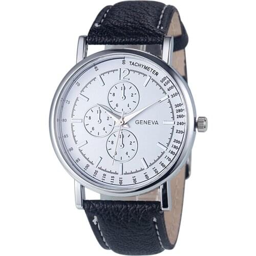 Geneva Women Luxury Watch Fashion Diamond Analog Quartz Faux Leather Wrist Watch Watches Gift High Quality for Dropshipping QC7