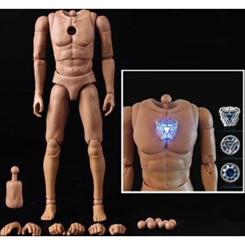 1/6 action figure Steel Tony luminous body ST020 with nano reactor can be bright for 12 inch action figure Accessories