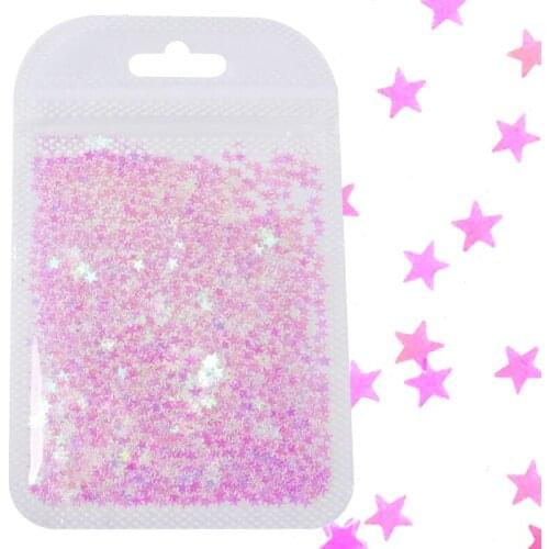 1 Bag Laser Sequins Gold Silver Nail Glitter Star Shape Holographic Flakes Paillette 3D Nail Art Decorations Manicure Supplies