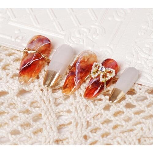 5Pcs/Pack Zircon Butterfly Nail Art Crystal Rhinestones Alloy DIY 3D Shiny Glass UV Gel Decorations Nails Accessories