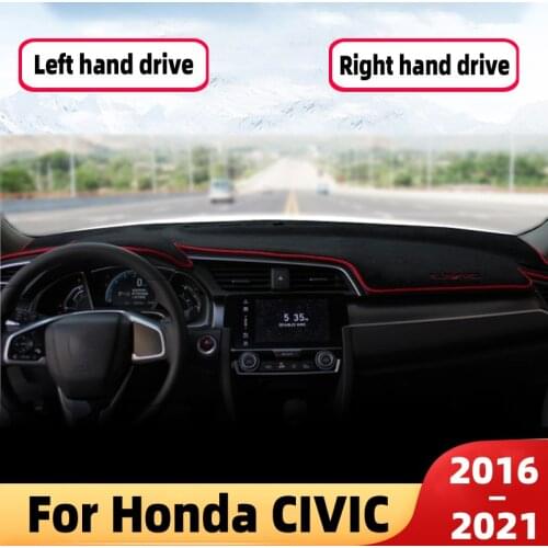 For Honda civic 10th gen accessories Car Dashboard Cover Dash Mat Sun Shade Pad Instrume Panel Carpets Accessories civic trim