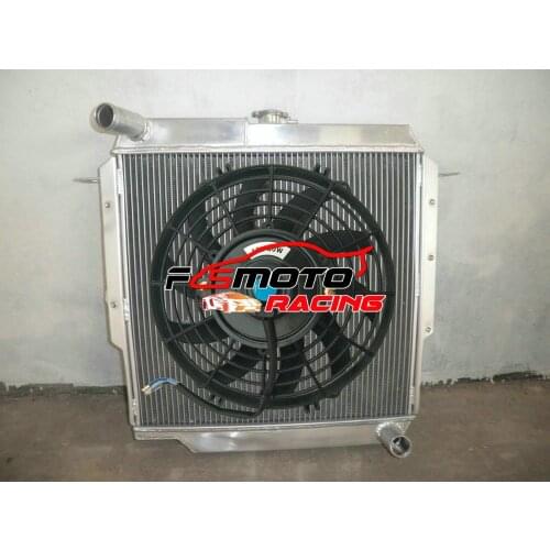 Aluminum Radiator + Fan For Toyota Land Cruiser LandCruiser 70 Series FJ70/FJ73/FJ75 3F CBR 4.0L Petrol 1985-1992 Manual STD LX