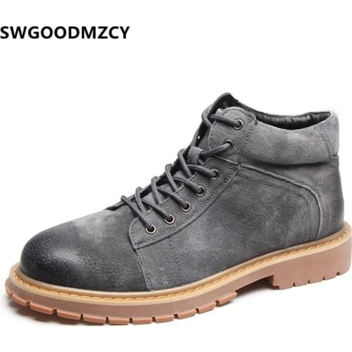 Desert Boots Ankle Boots Men Winter Shoes Men Snow Boots Shoes+male Bot Erkek Buty Zimowe Meskie Stivali Uomo Zapato Hombre2020