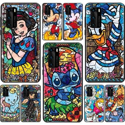 Disney retro color art For Huawei P Smart Z S Pro Plus 2018 2019 2020 2021 Mate 10 20 30 40 RS PRO Plus lite Phone Case