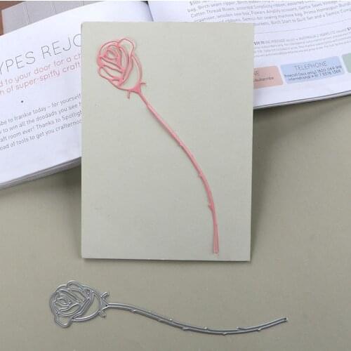 DUOFEN METAL CUTTING DIES 2019 New rose buds stencil for DIY papercraft projects Scrapbook Paper Album