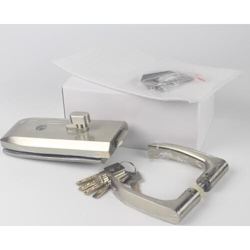 Double glass door handle lock, glass holding hand lock,Drilling on the glass/thickness 10-12mm,office partition parts hardware