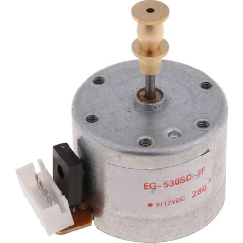 EG530SD-3F DC5-12V 3-Speed 33/45/78 RPM Metal Turntables Motor for Record Player B36A