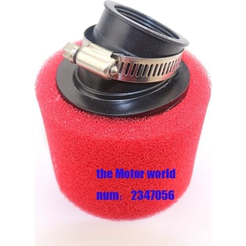 RED 35mm 38mm 42mm 45mm 48mm Elbow Neck Foam Air Filter Sponge Cleaner Moped Scooter Dirt Pit Bike Motorcycle