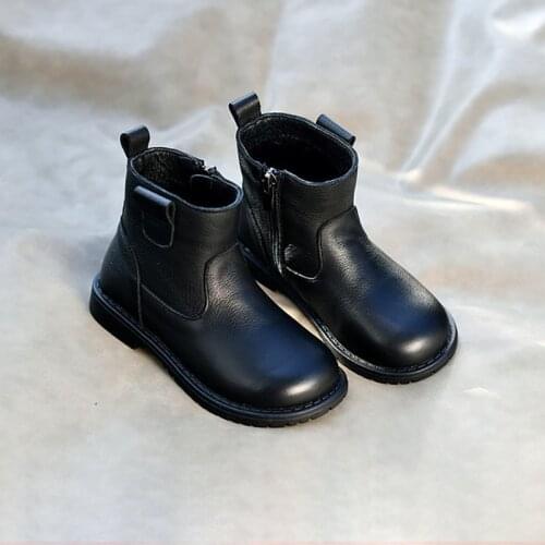 Dolakids Girls Leather Martin Boots 2020 New Autumn Winter Princess Boots Cotton Shoes Ankle Boots Baby Fashionable Boots