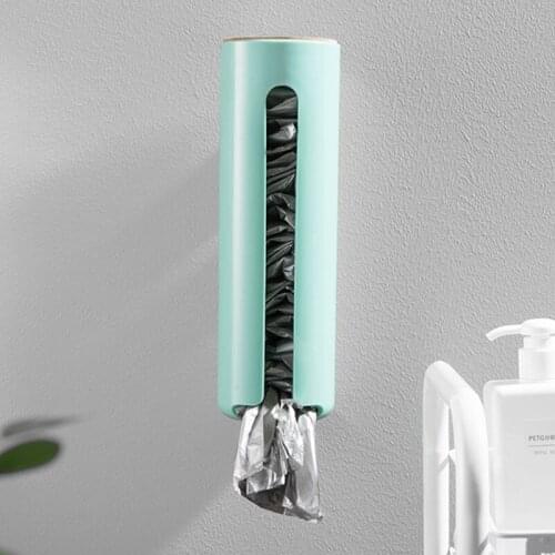 Round Home Wall-Mounted Garbage Bag Finishing Storage Box Kitchen Plastic Bag Extraction Box Storage Box Kitchen Organizer