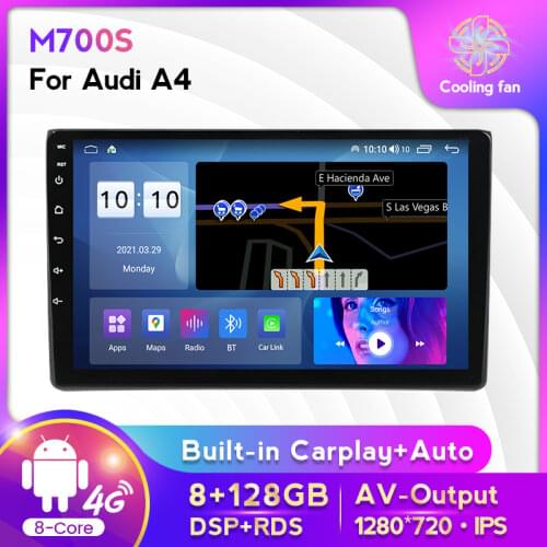 MEKEDE 6G RAM AHD 1280X720 Car GPS Multimedia Player For For Audi A4 B6 B7 S4 B7 B6 RS4 B7 SEAT Exeo Support 4G SIM Card 5.0GHZ