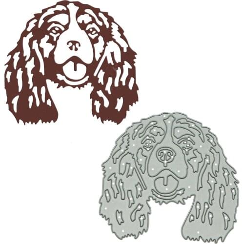 Springer Dog Shape Metal Cutting Dies Scrapbooking Craft Paper Cutter For Clipart Card Photo Album Decorating Punch Stencils Die