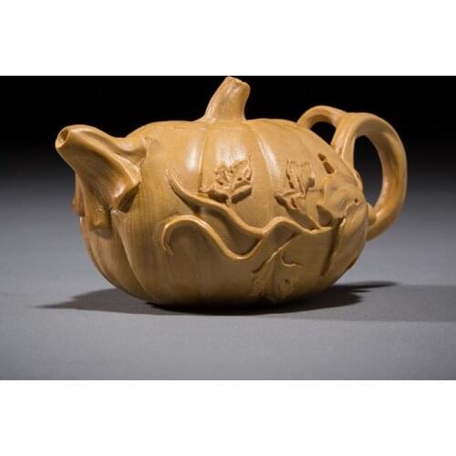 Pumpkin Teapot Collection Wood Carving Decorations Mini Pumpkin for Wedding Birthday Party Decor DIY Kids Favor Table Ornaments