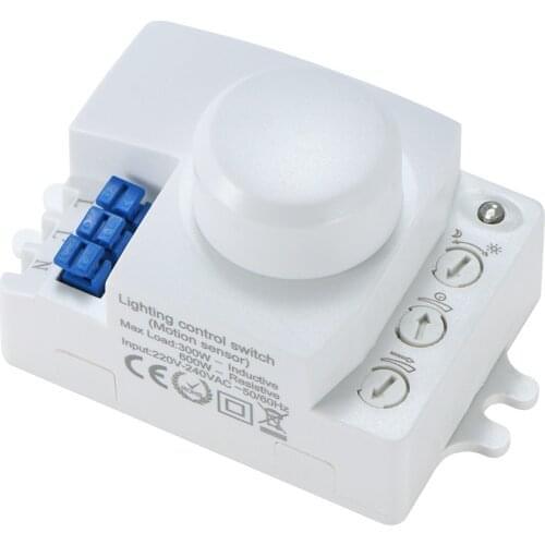 Microwave Sensor Switch 5.8ghz HF 220V LED Oven System 360 Degree Radar Motion Body Sensor Light Switch Body Motion Detector