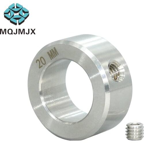 Stainless steel Precision Retaining Ring Mechanical Shaft Collar with Screws, Locking Ring Thrust Clamping Ring 6mm-35mm