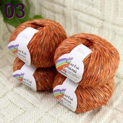 Sale 4SkeinsX50gr Luxury Soft MOHAIR Colorful Shawls Hand Knit Crochet Yarn Colorful Spice 824-03-4