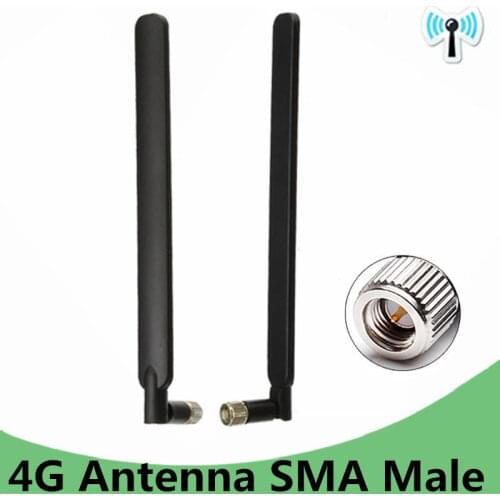 Foldable 2pcs/set For Huawei B593S B880 B310 4G Wireless Modem 6mm SMA Male LTE External Antenna