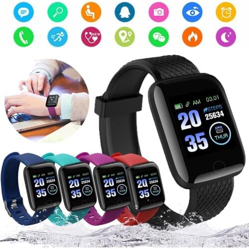 116Plus Smart Watch Bluetooth-compatible Heart Rate Blood Pressure Monitor Fitness Tracker 1.3inch Screen D13 Smartwatch 2021