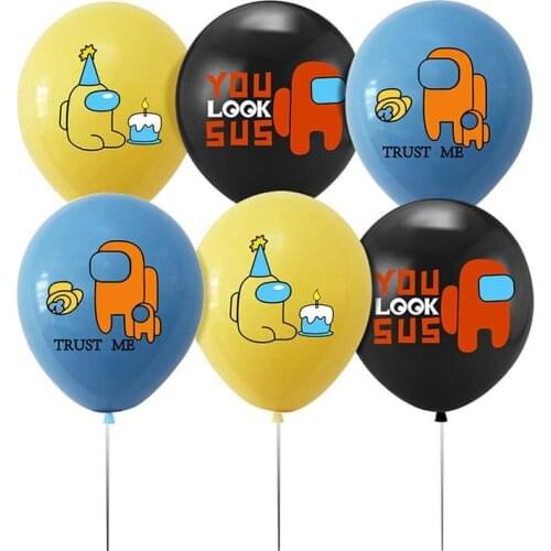 Among Us Party Decoration Balloon Game Cartoon Christmas Birthday Party Decoration Latex Balloon Party Decoration Supplies#8803