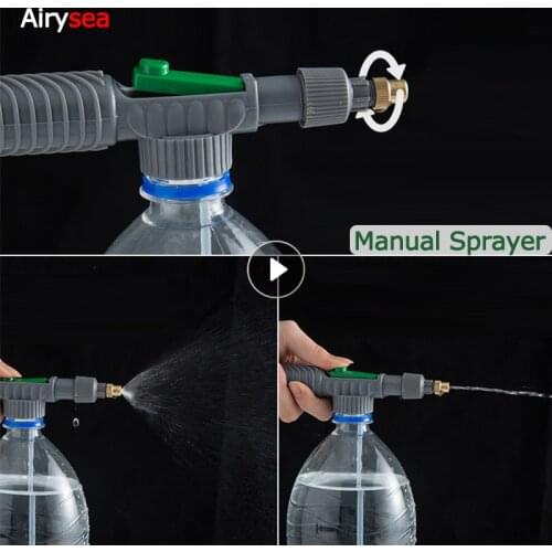 High Pressure Air Pump Bottle Manual Sprayer Adjustable Nozzle Garden Watering Tool Supplies Accessories Garden Tool Supplies
