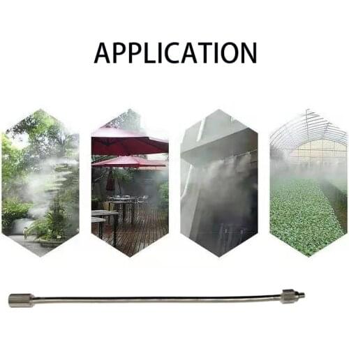 10-24 UNC Copper Thread Mist Nozzle Extension Rod 20CM Atomization Sprayer Flexible Pole 5 Pcs