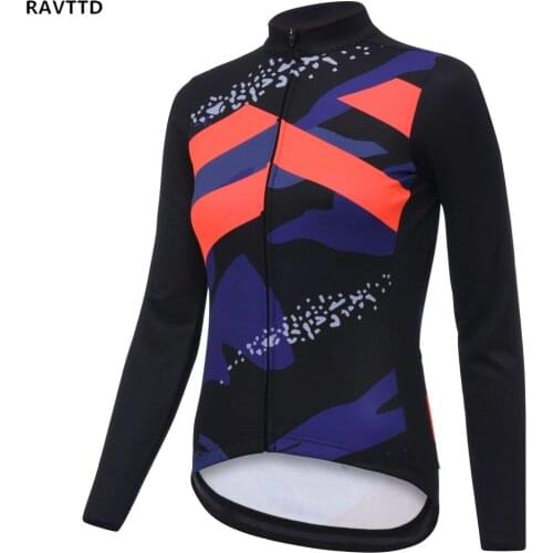 100% Thermal Fleece Womens Cycling Jersey Long Sleeve Maillot Ropa Ciclismo Bicycle Cycling Clothing Quick Dry Bike Clothes