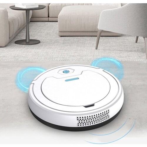 1800PA 3-in-1 Rechargeable Mini Smart Robot Vacuum Cleaner Auto Cleaning Microfiber Mop Floor Sweeper Household Cleaning Tool
