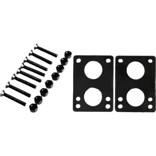 2x Skateboard Flat Shock Pads Cruiser Wheel Accessory Replacement Parts 6mm