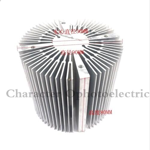 90x80mm Aluminium Heat Sink for 20W 30w 50w 100w High Power COB LED Light Panel Bulb