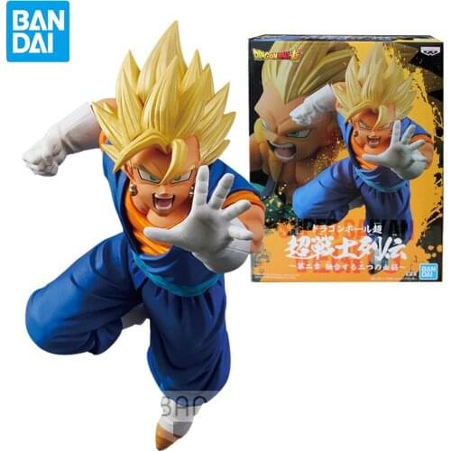 Bandai Dragon Ball Figure Anime Peripheral Super Warrior List Chapter 2 Super Saiyan Vegetto Toy Decoration Gift Exquisite Box