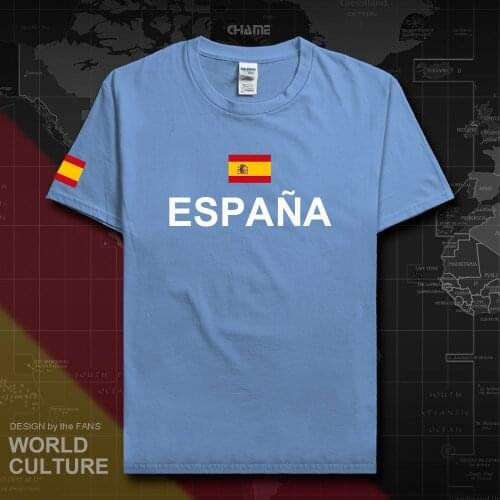 Kingdom of Spain Espana t shirt man 2017 t-shirts cotton nation team cotton meeting tees streetwear fitness ESP Spanish Spaniard